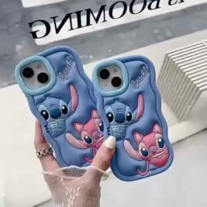 Stitch iPhone Silicone Full Cover Phone Case Business Simple 11/12/13/14/15/PRO/max
