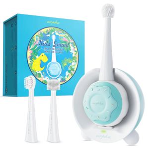 Arpha X3 Plus Smart Baby & Kids Electric Toothbrush 3-Stage Soft Bristle Electric Toothbrush APP Game IPX7 Waterproof Different Brush Heads Different Vibration Modes Wireless Charging Child Friendly