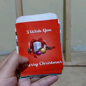 RANDOM 5 LEMBAR AMPLOP NATAL GLOSSY ANTI PUDAR / ANGPAO TAHUN BARU SANTA CLAUSE SNOWMAN CHRISTMAS