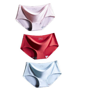 Lizida 3 Chiếc Quần Lót Nữ Lụa Băng Chất Lượng Cao Quần Lót Thoáng Khí Không Đường May Quần Áo Nữ Tính Quần Lót