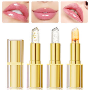 Color Changing LipstickGold Crystal Ph Lipstick Color ChangingLong Lasting 24 Hours Moisturizing Glossy Shine Lip Gloss