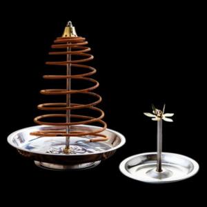 [COD] zhangyuqing Backflow Steel Incense Holder Plate Sandalwood Coils Aroma Cones Smoker