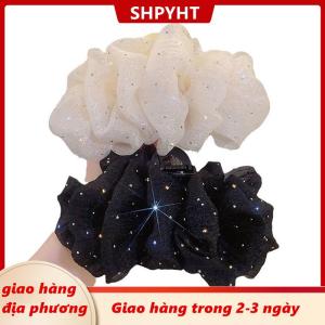 [COD] SHPYHT Giao hàng địa phương Mùa Hè Ngọt Ngào Lưới Vải Tuyn Sao Bong Bóng Tóc Claw Clip Cho Phụ Nữ Rắn Ponytail Clip Phụ Kiện Mũ