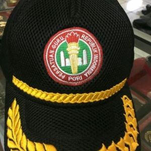 Bayar Di Tempat Topi Jaring PGRI Doble Mes /Topi PGRI Hitam/ Topi PGRI Merah/ Topi PGRI Biru