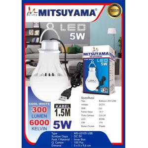 Lampu Bohlam LED USB Mitsuyama