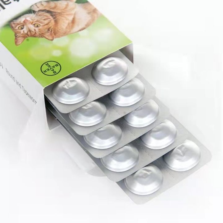 DRONTAL 1 Tablet Cat Dewormer Round and Tapewormer for Cats Lazada PH
