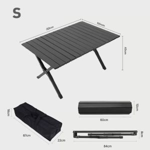 Outdoor Folding Table Heavy Duty Camping Table Portable BBQ Picnic Iron Mesh Easy Carry Storage Use