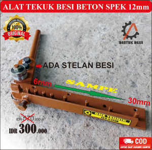ALAT TEKUK BESI BETON SPEK 12mm PAKAI STELAN BESI