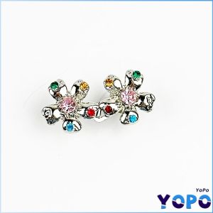 YoPo Rhinestone Flower Tighten Waist Buckle Pins Waist Clip Adjustable Snap Detachable 1 Set