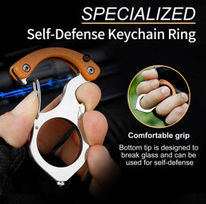 Selfdefense multifunctional keychain bottle opener