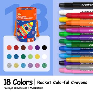 Rocket Spin Crayon Skin-Safe Colors TwistDrawRinse Away Rotate&Create Crayons with Super-Flow Ink
