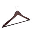 Easton Male Hanger Mahogany Straight Design Set of 6  Non-Slip Wooden Hanger for Clothes I Personal use or for commercial use on clothes boutiques (FM). 