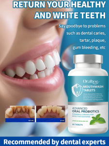 Solid toothpaste Refreshing toothwash tablets Gentle oral care Antibacterial and bad breath-eliminating toothpaste Portable toothwash tablets