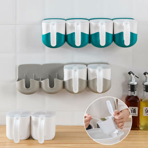 【Gods House】 3 Layer Wall Mounted Condiment Box Seephen for Spice Rack Space Saving Container Kitchen Accessories Storage Rack