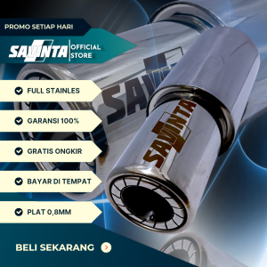 Savinta Knalpot Mobil GSTv1 Stainles Plat 08mm Polos