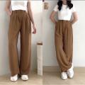 Loose pants Wanita - Trousers Wanita - Celana Anti Kusut - Celana Highwaist Wanita - Celana Kulot Wanita - Celana Kerja Anti Kusut. 