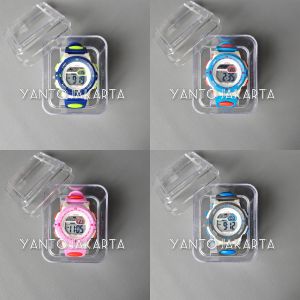 Jam tangan digital anak perempuan warna kombinasi