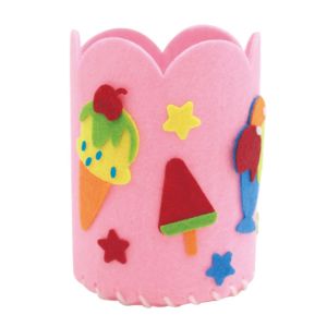 Children DIY Non Woven Pen Holder Handmade Fabric Craft Kit Kindergarten Creative Toy