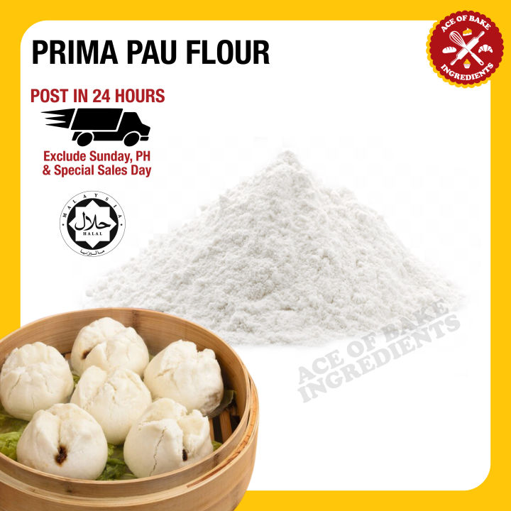 Prima Pau Flour Tepung Pau REPACKED (Imported) 500g / 1kg Lazada