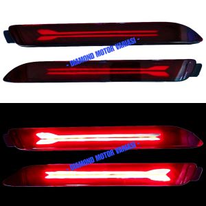 Mata Kucing Reflektor Lampu LED Bemper Belakang Model D Toyota Alphard Camry Fortuner Innova