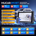 MUCAR 892BT Auto OBD2 Scanner CANFD DOIP Full System Actuator Test 34 Reset IMMO Lifetime Update Car Diagnostic Tool. 