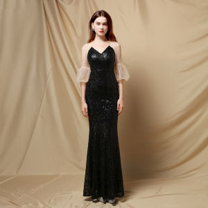 Evening dress womens new banquet Sequin fishtail prom party dress long gown formal birthday dress wedding dress