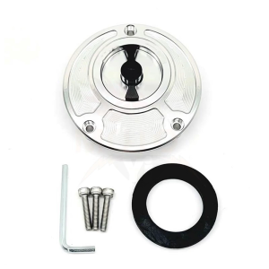 Motorcycle Fuel Lid Quick Detach System Weather Proof Metal Housing Smooth Keyless Motorcycle Fuel Gas Tank Cover