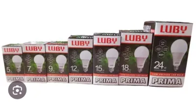 Lampu Luby Prima LED 5W 7W 9W 12W 15W 18W 24W Cahaya Putih
