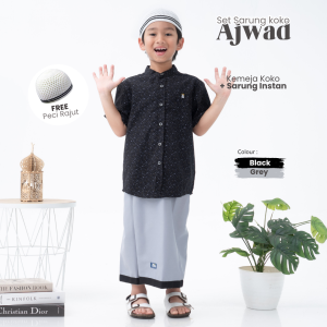 Set Sarung Koko Ajwad Nyaman dan Praktis untuk Anak Beribadah by Little Zizu