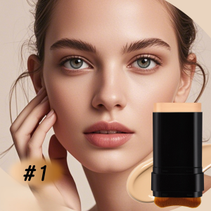 High Coverage Foundation Cream Moisturizing Brightening Liquid Foundation Stick Natural Makeup Long-lasting Flawless Eraser Invisible Pores And Even Skin Tone Primer
