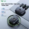TNW A13 Wireless Microphone 2-In-1 Clip On Mic Wireless Dual Lavalier Mikrofon Iphone dan Charging Case Bluetooth Mikrofon Wireless Clip on untuk TikTok YouTube Facebook Live Stream. 