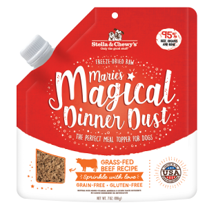 Stella & Chewys Magical Dinner Dust Topper for Dogs - Cage-Free Beef 7oz