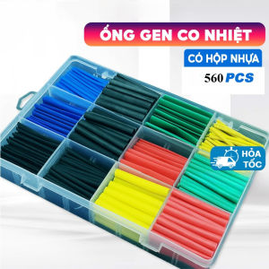 Ống Gen Co Nhiệt Bảo Vệ Có Hộp 560pcs Cách Điện Chất Liệu Polyolefin có đóng hộp 12 kích thước