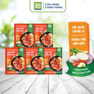 Bộ 5 gói Xốt ướp hoàn chỉnh Sườn xào chua ngọt SG Food 70g