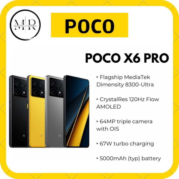 POCO X6 Pro 5G | Global ROM | Lazada Singapore