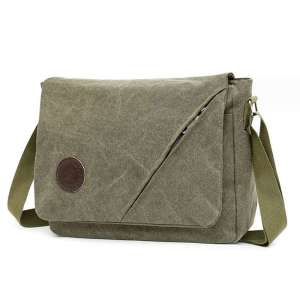 LR กระเป๋าสะพายไหล่ ทำจากผ้าแคนวาสหนา ชาย รุ่น MB-6601 (M3-215) MMB จากร้าน Lady Rewards