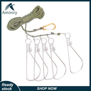 Aminiry[Love sports] ห่วงโซ่สำหรับตกปลาพร้อมสายล็อคปลาแบบสด