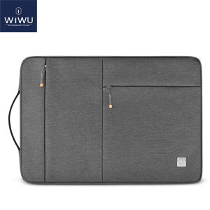 WIWU Laptop Sleeve Bag Compatible with Air/Pro 13 inch/2026-2026 Pro 14.2 M4 Waterproof Multifunctional Briefcase Bag(Gray)