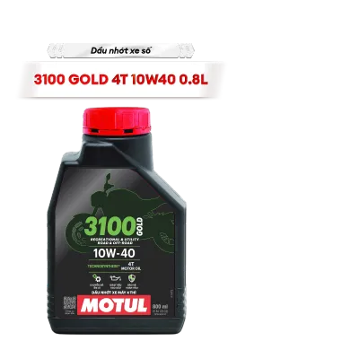 Dầu nhớt xe máy MOTUL 3100 GOLD 4T 10W40 0.8L & 1L