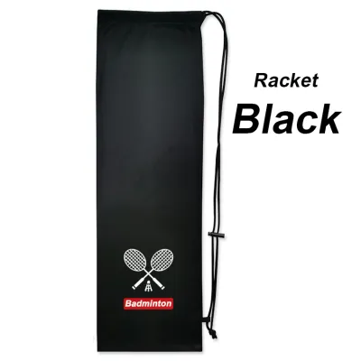❤️【Same Day Delivery】 Badminton Racket Cover Bag Soft Fleece Storage Bag Case Drawstring Pocket Portable Tennis Racket Protection LZC-Badminton-Bag-Shuttlecock