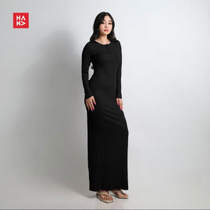 NF Fashion - DRESS BODYCON Arisha Casual Longdress Kancing Tengah KOREAN LOOK HANAFASHION