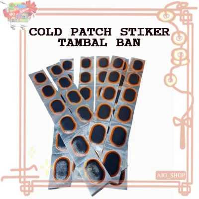 6Pcs - Stiker Penambal Ban Cold Patch Thumbs Up Tip Top Sepeda Mobil Motor Medium Repair Kit Koyo Alat Tambal Ban Perlembar | AIO