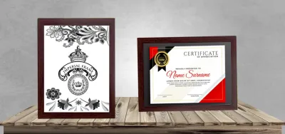 Bingkai Figura Frame Foto Sertifikat A4/10RS (21X30 CM) Minimalis Putih/Hitam/Gold/Cokelat