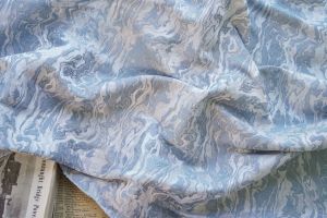 Fashion Marble Jacquard Fabric Ocean Wave Pattern Simple Decorative Yarn Dyed Material for Clothing