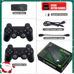 2025 New M8 Video Game Console 64GB Games Set 2 Controllers & Stick R-Games Built-In 20000 Games 4K M8 Video Game Console Clic Double Gamepad Support Multiple HDMI and TV Projector M8 II  Game