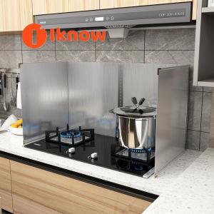 Stainless steel kitchen gas stove for cooking oil spill oil baffle plate damper high-temperature thickening baffle heat shield