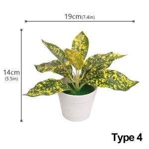 URBAG Gift Party Supplies Home Decoration Lifelike Greenery Potted Faux Grass Artificial Plants Bonsai Simulation Scindapsus