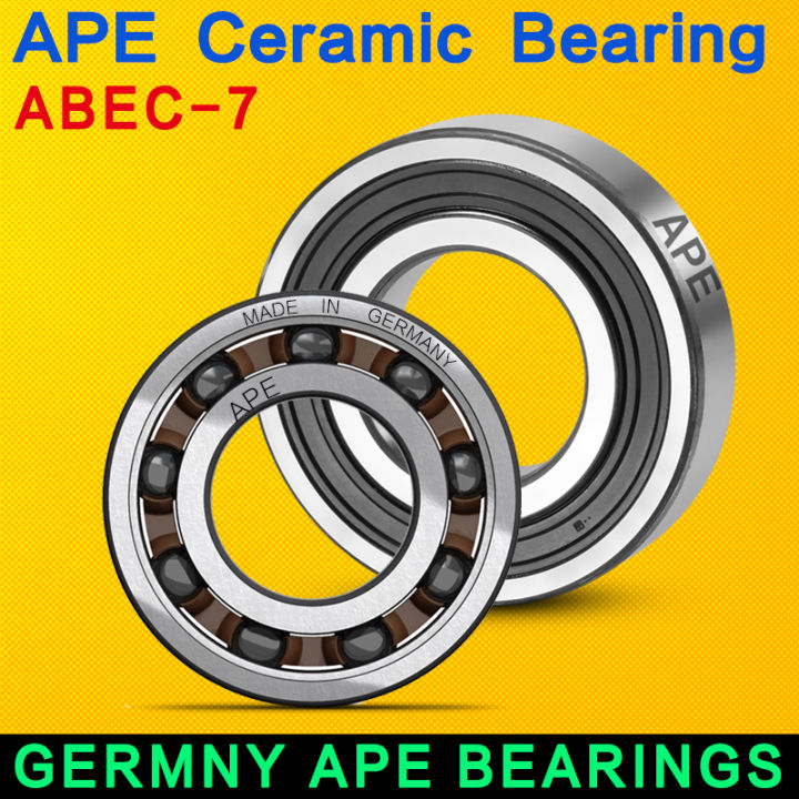 ตลับลูกปืนเยอรมันนำเข้าตลับลูกปืนเซรามิกของจักรยาน6802-2RS 15X24X5mm ...