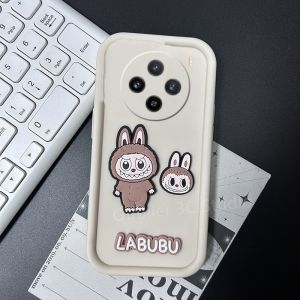 Ốp Lưng điện thoại VIVO X200 X100 Pro IQOO 12 Z9 Z9X Z7 Z7X 5G Vỏ thiết kế mới Phim hoạt hình 3D Labubu Doll Silicone chống sốc bảo vệ ống kính Bìa mềm