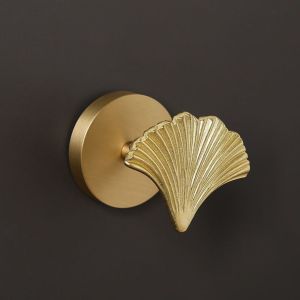 HUNIU High-Quality Brass Brass Wall Hooks Rust-Proof Construction Durable Construction No-Nail Wall Hooks Creative Design Creative Look No-Drill Wall Hooks Entrance